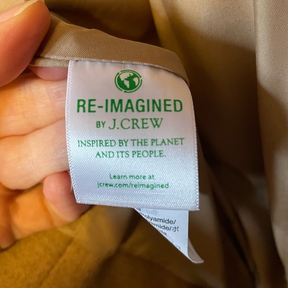 J Crew Re-Imagined Camel Wool Swing Coat Size 4 - Picture 3 of 4